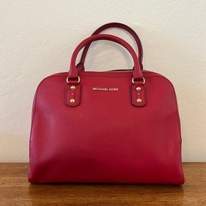 Michael Kors Red Satchel in Like New Condition